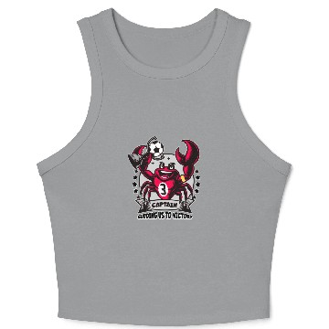 Discover Captain crab Crop Tank Top