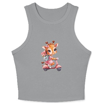 Discover Giraffe Crop Tank Top