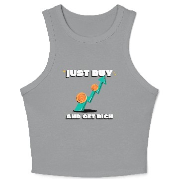 Discover Just Buy Bitcoin Crop Tank Top