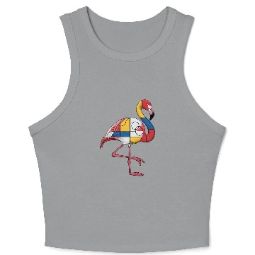Discover Fibonacci Flamingo Crop Tank Top