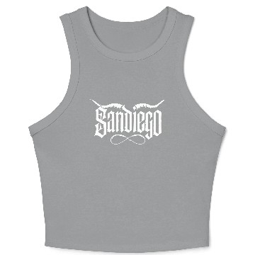 Discover San Diego gothic aesthetics Crop Tank Top