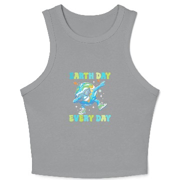 Discover Earth Day Every Day Crop Tank Top