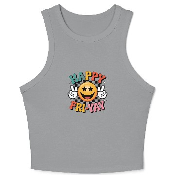 Discover Happy Friyay Weekend Weekend Feeling Crop Tank Top