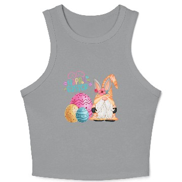 Discover Happy Easter Crop Tank Top