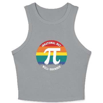 Discover Funny Math Pi Symbol | LGBTQ+ Pride Crop Tank Top