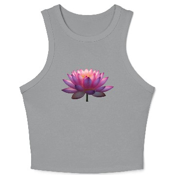Discover Serene Lotus Bloom Crop Tank Top