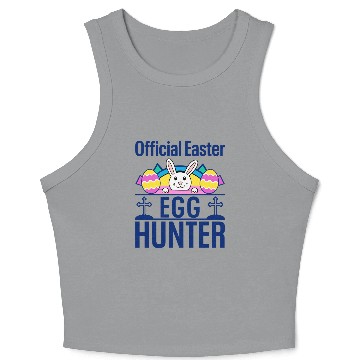 Discover Official Easter Egg Hunter Bunny Funny lover Crop Tank Top