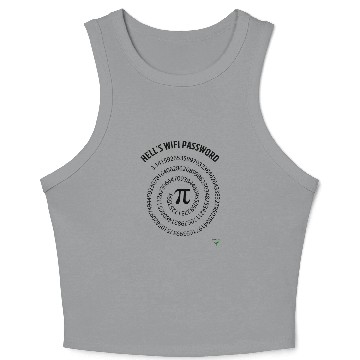 Discover Hells Password White Crop Tank Top