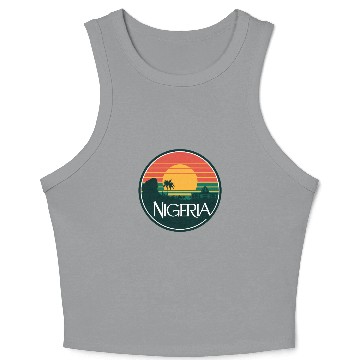 Discover Nigeria Sunset with Iconic Silhouettes and Crop Tank Top