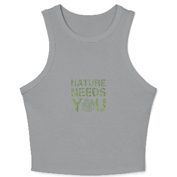 Discover Nature Needs You Earth Day Crop Tank Top