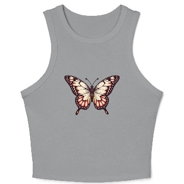 Discover Vibrant Monarch Butterfly Crop Tank Top