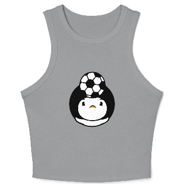 Discover Duck Plays Soccer Header Ball Balancing Head Fun Crop Tank Top