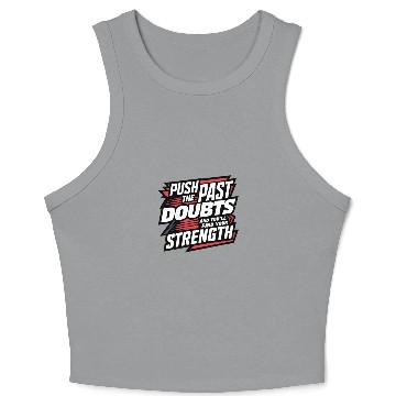 Discover Self Growth Mindset Motivation Inner Strength Crop Tank Top