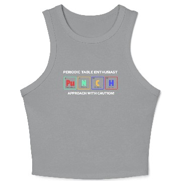 Discover Periodic Table Enthusiast Crop Tank Top