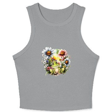 Discover Freckles the Flower Frog Crop Tank Top