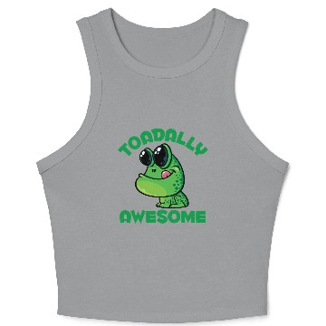 Discover Toadally Awesome Happy Cartoon Toad Crop Tank Top