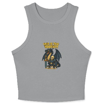 Discover Dragon Medieval Character Crop Tank Top