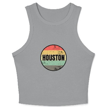 Discover Houston Crop Tank Top