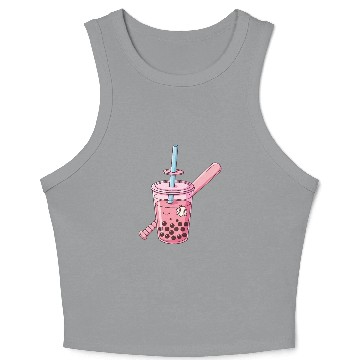 Discover Futuristic Boba Bat Swing Crop Tank Top