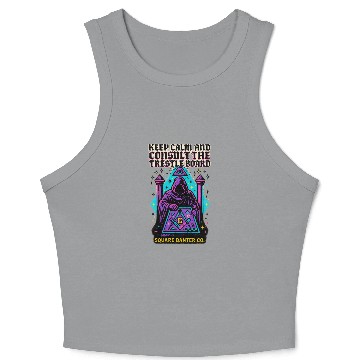 Discover Keep Calm and Consult the Trestle Board Crop Tank Top