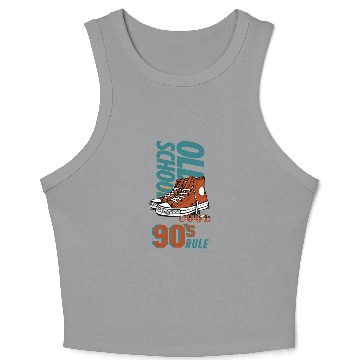 Discover Old School Cool, 90s Rule | Crop Tank Top