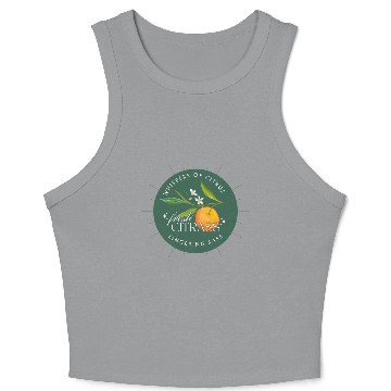 Discover Elegant Citrus Branding Design Crop Tank Top