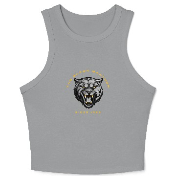 Discover Fierce Black Panther Crop Tank Top – Bold,Wild & Stylish
