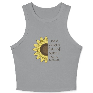 Discover sunflower Crop Tank Top
