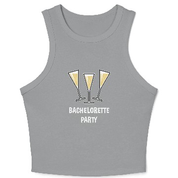 Discover Bachelorette Party (Sparkling Wine Funnel Shut 3C) Crop Tank Top