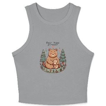 Discover Mama Bear Love – Cute Forest Hug Art Crop Tank Top