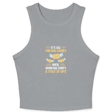 Discover Postal Worker Mailman Post Office Crop Tank Top