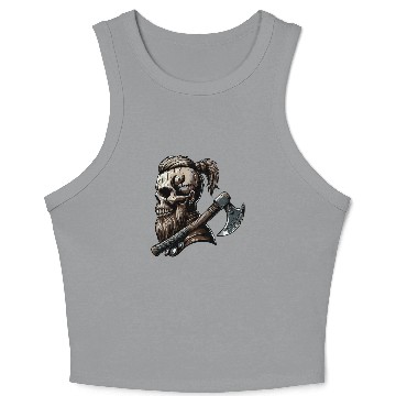 Discover Viking Warrior Man Odin Thor Norman Walhalla Crop Tank Top