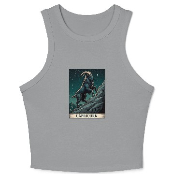 Discover Zodiac Card Capricorn Crop Tank Top