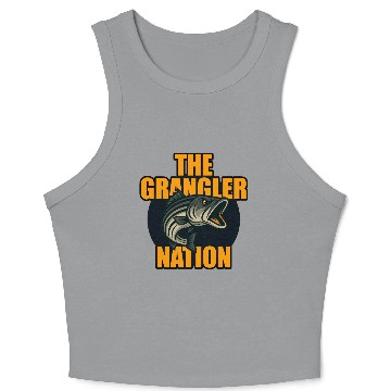 Discover Grangler Nation (Striped Bass) Crop Tank Top