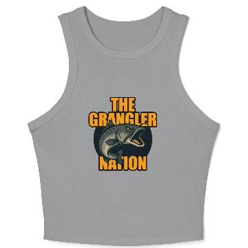 Discover Grangler Nation (Catfish) Crop Tank Top