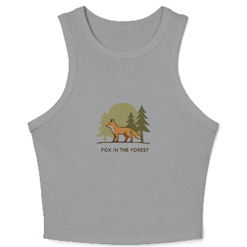 Discover Fox in the Forest Crop Tank Top