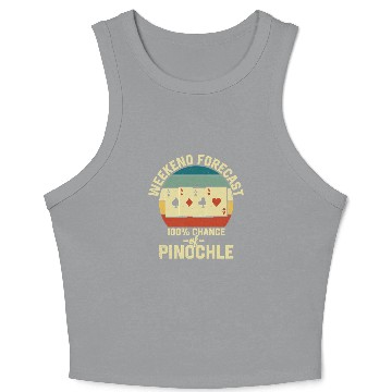 Discover Weekend Forecast Pinochle Crop Tank Top