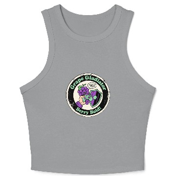 Discover Grape Gladiator Berry Bold Gamer Crop Tank Top