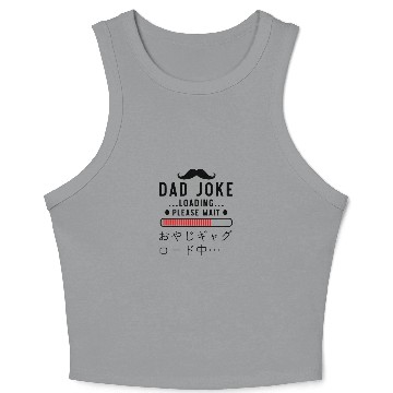 Discover Dad Joke Loading Red Crop Tank Top