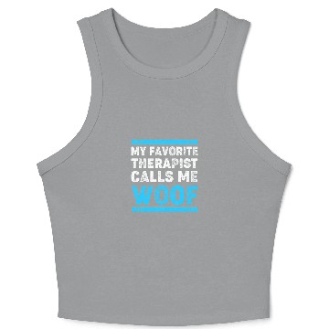 Discover Therapy Dog Lover Psychology Crop Tank Top