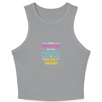 Discover School Principal School Day Crop Tank Top
