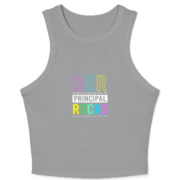 Discover School Principal Bak To School Crop Tank Top