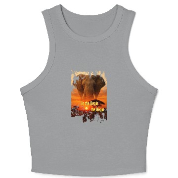 Discover african elephant Crop Tank Top