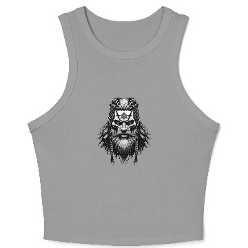 Discover Viking Warrior Man Odin Thor Norman Walhalla Crop Tank Top