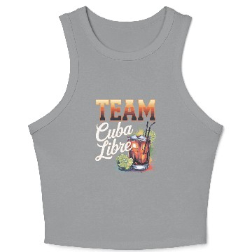 Discover Cocktail Bartender Team Cuba Libre Crop Tank Top
