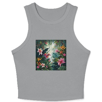 Discover Wild flowers Crop Tank Top