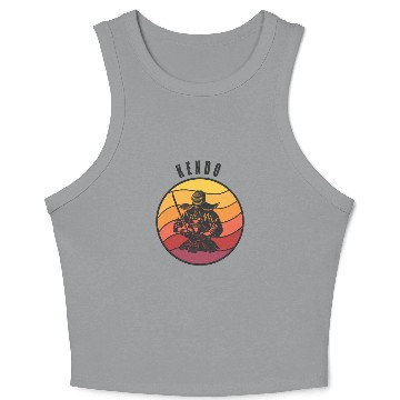 Discover Retro Kendo Samurai Style Crop Tank Top