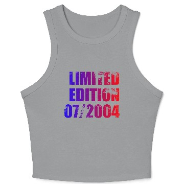 Discover 21st birthday Limited Edition 07/2004 Crop Tank Top