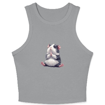 Discover Prayerful Guinea Pig Animal Zen Crop Tank Top