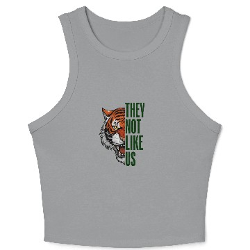 Discover They Not Like Us – Tiger Graphic Crop Tank Top